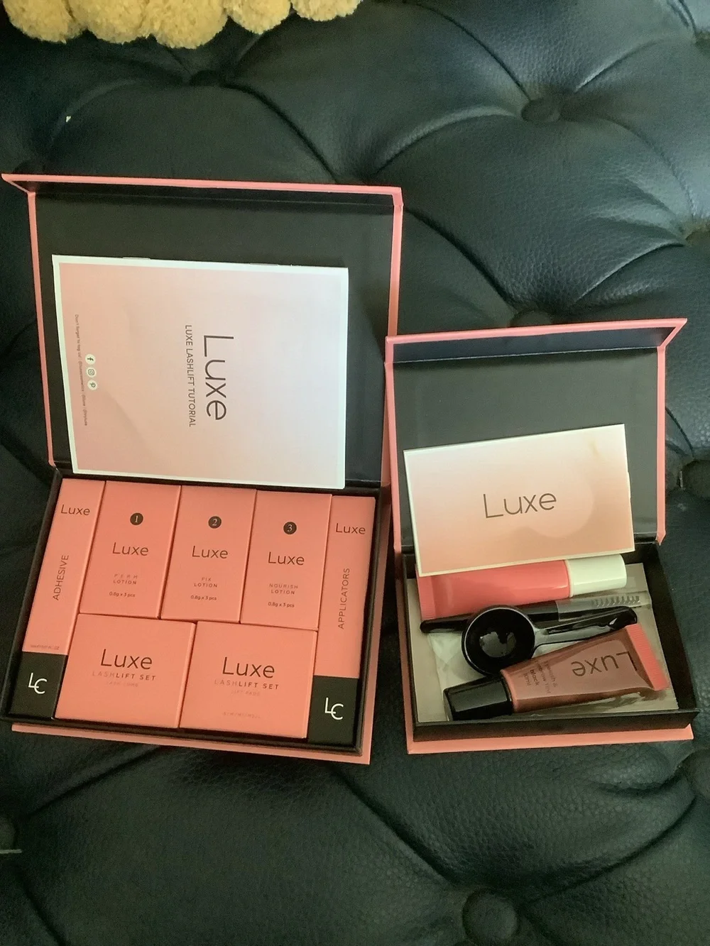 Bundle - Luxe Lash Lift Set & Tint Set (Black) Professional Kits, New & Unused